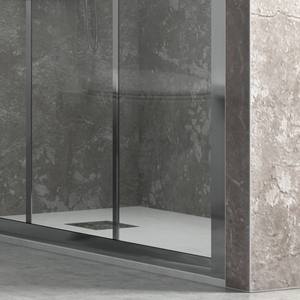 Cabina Doccia Scorrevole Moderna Kamalu K050 140cm con Vetro Trasparente e Telaio in Acciaio Inox/Alluminio per Camera da Letto, Bagno e Hotel - Product Image 3