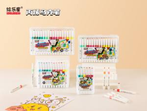 Usine en gros <span class=keywords><strong>grande</strong></span> capacité feutre 12 couleurs acrylique à base d'eau Pigment encre marqueur stylo ensemble pour Windows Art artisanat bricolage - Product Image 4