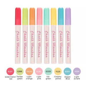 Giá rẻ Macaron màu chất lỏng phấn đánh dấu khô-xóa & WET-Erase nghệ thuật đánh dấu bộ chất lỏng phấn đánh dấu bút - Product Image 2