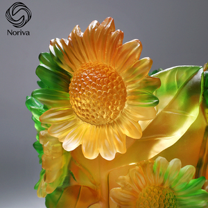 Phong Cách Phương Đông Cổ Liuli Pha Lê Burner Hương Liệu Trang Trí Nhà/Văn Phòng Mục Hướng Dương bakhoor Hoa Mô Hình Cứu Trợ - Product Image 6