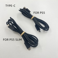 Câble de données pour manette de jeu PS4 PS5 Series, 1,5 m, USB-A/Type-C, câble de charge et de transfert de données