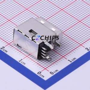 894858000 USB Connector Through hole Component (THT) Connector Type-A USB 2.0 Female Side Insert - Product Image 1