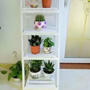 Wooden Multi Layer Plant Stand 3 Tier Foldable Standing <b>Rack</b> For Living Room Balcony Greenery Storage <b>Shelf</b> - Product Image 2