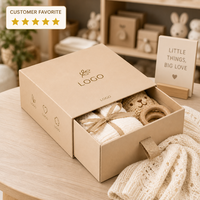 Boîte à tiroir en carton ondulé en papier kraft de luxe avec logo personnalisé, boîte cadeau écologique en carton pour vêtements et chaussures