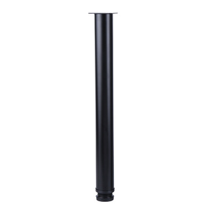 Pieds de meubles réglables JLG202, support de table rond en métal noir avec base antidérapante pour bureau, armoire, meuble TV - Product Image 5