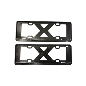 Modification de voiture 2011-2023, état neuf, plaque d'immatriculation, pare-chocs avant en fibre de carbone pour Cayenne Macan Panamera 718 911 - Product Image 1