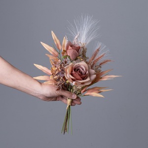 CallaFloral Ramo de Rosas Artificiales de Tela Plástica Tejida, Decoración para el Hogar, Accesorios para Bodas CF01337 - Product Image 2