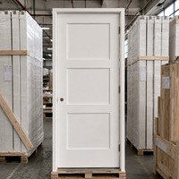Fournisseur OEM – Porte en bois laquée style Shaker à 3 panneaux, blanc cassé, pour la rénovation de chambres à coucher