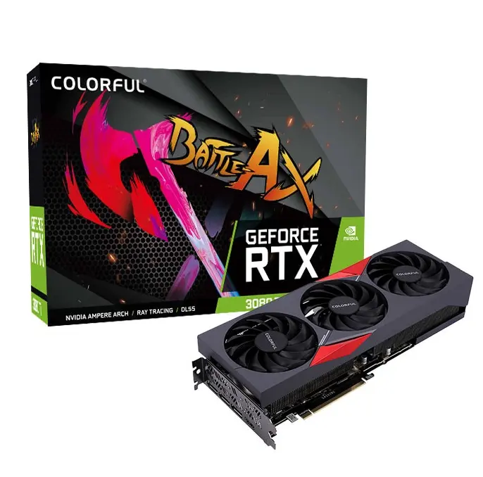 ที่มีสีสัน GeForce RTX 3080 Ti 6600 EX-V GPU กราฟิกการ์ดแบรนด์ใหม่ไพลินใช้การ์ดวิดีโอ