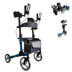 Strumenti di ausili per camminare leggeri regolabili in altezza con supporto in canna e borsa per la spesa - Product Image 1