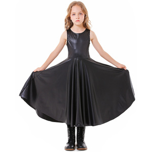 Disfraz de Bruja Negra para Niñas, Capa de Halloween para Cosplay de TV y Películas, Vestido de Fiesta de Disfraces con Cuernos de Poliéster MINCO - Product Image 4