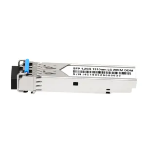 Gbic Sfp dönüştürücü Mini Pc 1.25G 20KM çift fiber 1310nm Sfp alıcı verici konut