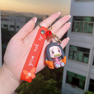 พวงกุญแจซิลิโคนยางพีวีซีนิ่มลายอนิเมะญี่ปุ่น - Product Image 4