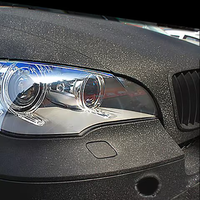 Vinilo Decorativo para Autos, PVC Negro Brillante con Diamantes, Autoadhesivo, Alta Elasticidad, Cambia de Color, para Autos y Motocicletas