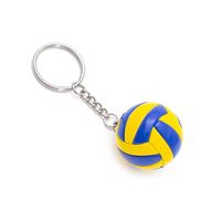 ZP-Factory Direct Llaveros deportivos de goma Cordón de PVC suave con logotipo personalizado 3D Mini llavero de bola para fútbol y obsequios