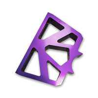Precise Alignment CNC Machining OEM Aluminum Milling Drilling Turning Parts purple Shiny Precise Tolerance Custom Small Parts