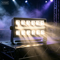 Projecteur mural LED STSLITE-400W 12*20W RGBW avec stroboscope ambré à contrôle segmenté DMX pour scène, discothèque et concert