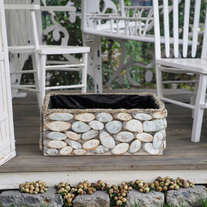 Jardinière rectangulaire créative en bois avec doublure en plastique pour la décoration de jardin en extérieur - Product Image 5