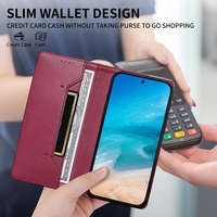 Étui portefeuille magnétique en cuir pour Samsung Galaxy S26 Plus S25 Ultra Edge FE A07 A06 A16 A17 A26 A36 A56 A15 avec protection RFID