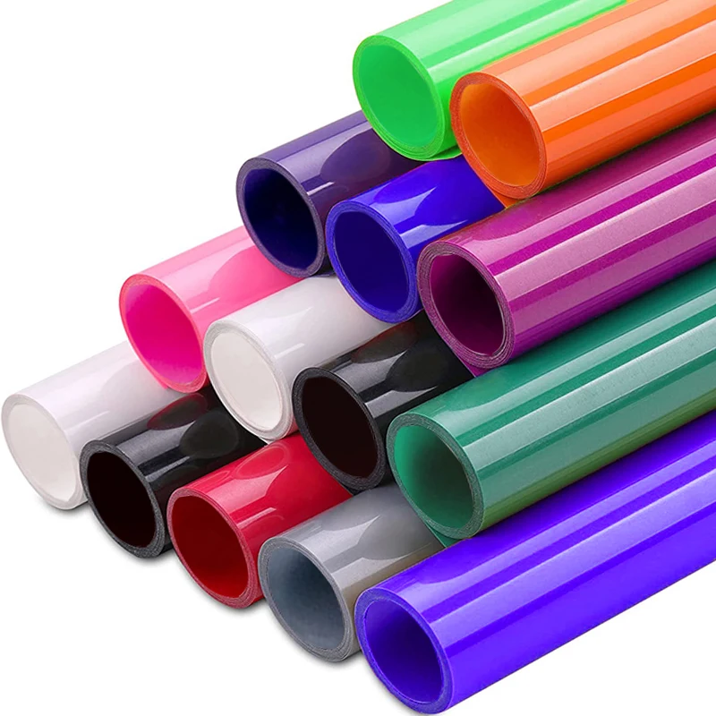Wholesale Transfer Film HTV Rolls Pvc Heat Transfer Vinyl 60 cm for Clothing Textil T Shirt Transfer Paper & Film