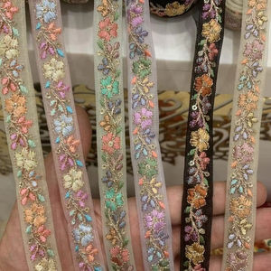 2025 Expo vente dentelle tissu robe de luxe dentelle perlée tissu femmes soudanaises Toub en gros Durable en utilisant du coton français à bas prix - Product Image 1