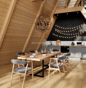 Casa prefabbricata in acciaio casa triangolare cabina parco 2 piani casa prefabbricata case case di lusso all'aperto piccolo un casolare telaio - Product Image 4