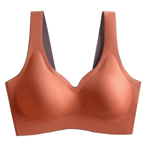 Women's Seamless Printed Knitted Sports <strong>Bra</strong> Without Underwire No Trace <strong>Pull</strong> <strong>on</strong> <strong>Bra</strong> Thai Style Comfort Underwear - Product Image 2