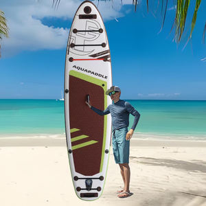 Planche de Stand Up Paddle Gonflable Marron Légère et Pliable en PVC Écologique pour Lac, Rivière, Voyage – Livraison Rapide Complète - Product Image 2