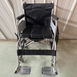 Manual Wheelchair With Integrated <b>Commode</b> Lightweight Foldable <b>Portable</b> For Seniors - Product Image 2