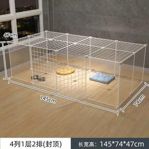 PET <span class=keywords><strong>Dog</strong></span> Playpen Super chiaro cucciolo di cane da gioco per interni portatili piccoli animali pannelli di recinzione trasparente per coniglio gattino gatto - Product Image 3