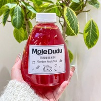 Bouteille en plastique triangulaire de conception créative en gros, bouteille jetable pour thé au lait, jus, boissons à emporter