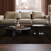 Table basse en marbre italien, petite taille, design moderne et minimaliste, meubles de salon, nécessite l'assemblage SG018