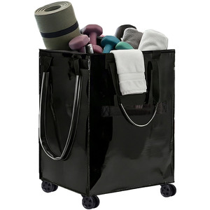 Factory Direct New Fashion Light Collapsible Wheeled Shopping Trolley Bag Grocery <b>Foldable</b> Shopping <b>Cart</b> With Wheels - Product Image 1