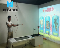 Projecteur interactif de jeu d'arc et de flèche virtuel, jeux de tir à l'arc, gamme de tir à l'arc numérique, produit, fitness, jeu, mur vidéo