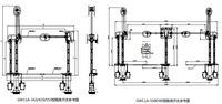 Commutateur de déconnexion de couteau d'isolement de distribution à 1 pôle extérieur de type polymère GW11 126KV 420kV 252kv 3150A amélioré 10000 cycles