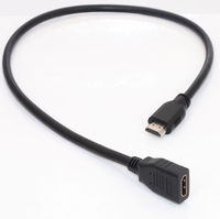 OEM 15cm 30cm 0.5m 1m 1.5m Câble D'extension HDMI Mâle vers HDMI Femelle 3D 1.4v HDMI Câble Étendu pour HD TV LCD Ordinateur Portable PS3 Projet