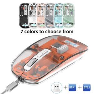 ultra Thin Charge Magnetic Tri Mode <b>Mouse</b> Official <b>Mouse</b> bluetooth Wireless Transparent <b>Mouse</b> - Product Image 2