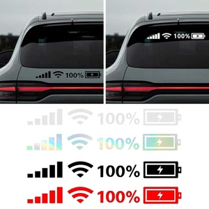 Autocollants <span class=keywords><strong>de</strong></span> pare-brise Signal WiFi puissance décalcomanies en vinyle pour téléphone portable autocollants <span class=keywords><strong>de</strong></span> voiture accessoires décoratifs extérieurs Auto décalcomanies - Product Image 3