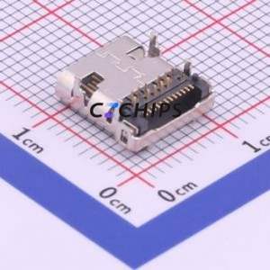 KH-TYPE-C-24P-T9.87 USB Connector SMD Connector ( Connector Type: Type-C )( Protocol Standard: USB 3.1 )( Gender: Female ) - Product Image 2