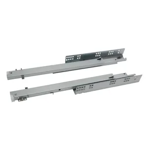 Custom Hidden Drawer Slide Rail Bottom Mount 10-22 Inch Undermount Soft Close Drawer Slides Full Extension