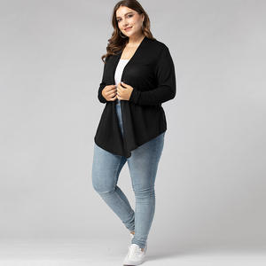 Maglione OEM Plus Size <span class=keywords><strong>Cardigan</strong></span> frontale lavorato a maglia <span class=keywords><strong>Oversize</strong></span> Casual da donna con tasche maglione <span class=keywords><strong>Cardigan</strong></span> donna <span class=keywords><strong>nero</strong></span> manica lunga primavera - Product Image 6