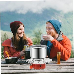 Hot Sale Factory Price Portable Wind Proof Red Alloy Mini Foldable Single Burner Butane <b>Gas</b> Stove <b>Ignition</b> for Outdoor Camping - Product Image 4