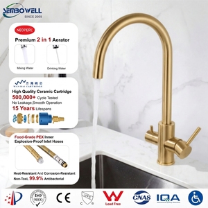 <span class=keywords><strong>Robinet</strong></span> mélangeur en acier inoxydable sans plomb avec filtre à <span class=keywords><strong>eau</strong></span> potable, <span class=keywords><strong>robinet</strong></span> de cuisine 3 en 1 à 3 voies - Product Image 2