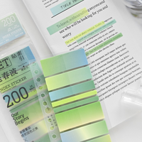 Étiquettes adhésives personnalisées à dégradé visible pour livres, agendas quotidiens, points clés et mises en évidence de contenu – Bloc-notes en gros