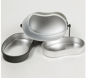 DFM0729 Olla para Calentar al Aire Libre en Forma de Riñón Verde, Tazón Multifunción, Juego de Cocina Individual, Accesorios - Product Image 4