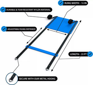 Kit CZFIT de Conos y Escalera, Equipo de Gimnasio para Entrenamiento de Velocidad y Agilidad, Accesorios para Fútbol, Equipo de Ejercicio y Fitness Unisex - Product Image 3