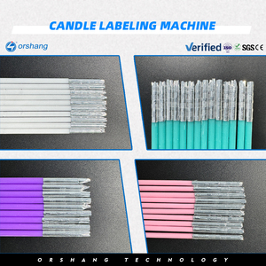 Machine d'étiquetage semi-automatique Orshang pour bougies de petit diamètre, machine d'étiquetage pour petites bouteilles - Product Image 3