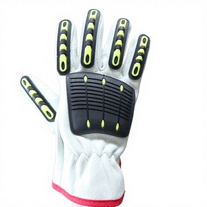 Guantes de Trabajo Resistentes al Aceite y al Gas, con Amortiguación de Vibraciones TPR, Cuero Sintético Antideslizante, Sin Látex, Guantes de Seguridad Industriales - Product Image 3