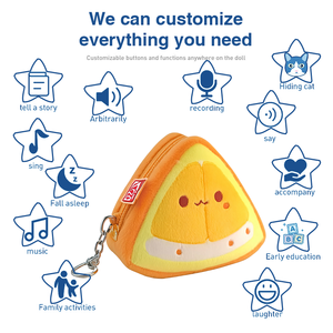 Peluche de rangement Kawaii en peluche personnalisée fabricants Chinses porte-monnaie en peluche porte-clés jouet porte-monnaie en peluche - Product Image 2