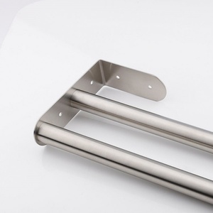 YOTO <span class=keywords><strong>Moderno</strong></span> Portasciugamani Doppio da Parete in Acciaio Inox 40cm, Tubo Circolare per Hotel, <span class=keywords><strong>Porta</strong></span> Carta Igienica, Accessori Bagno - Product Image 3